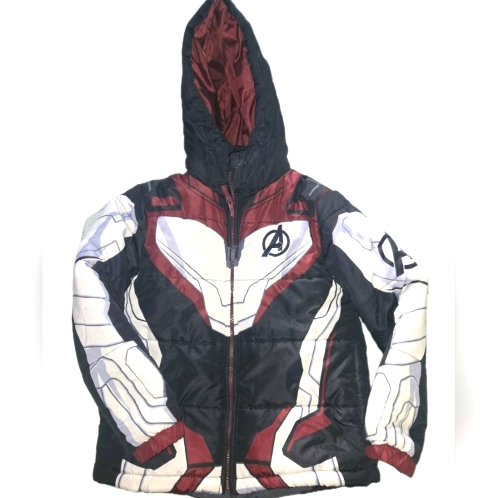 Marvel Infinity Saga Avengers Quantum Realm Youth Puffer Jacket Size 7/8